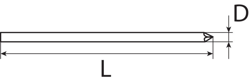 Tapetenleistenstifte, verzinkt