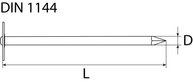 Light building board nail