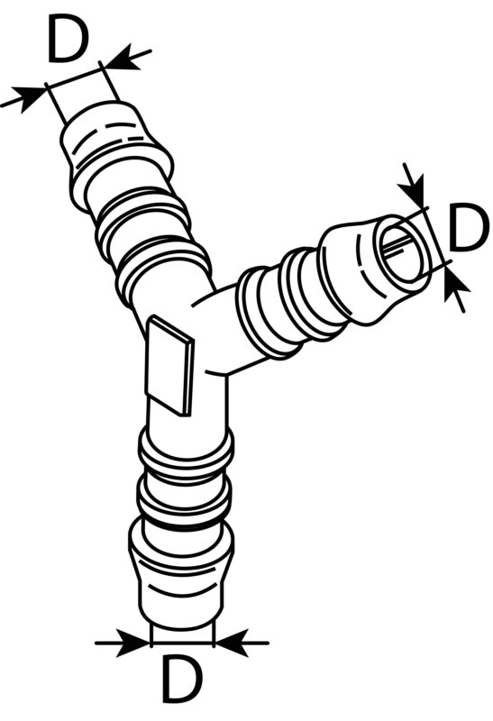 Hose connector, Y-connector