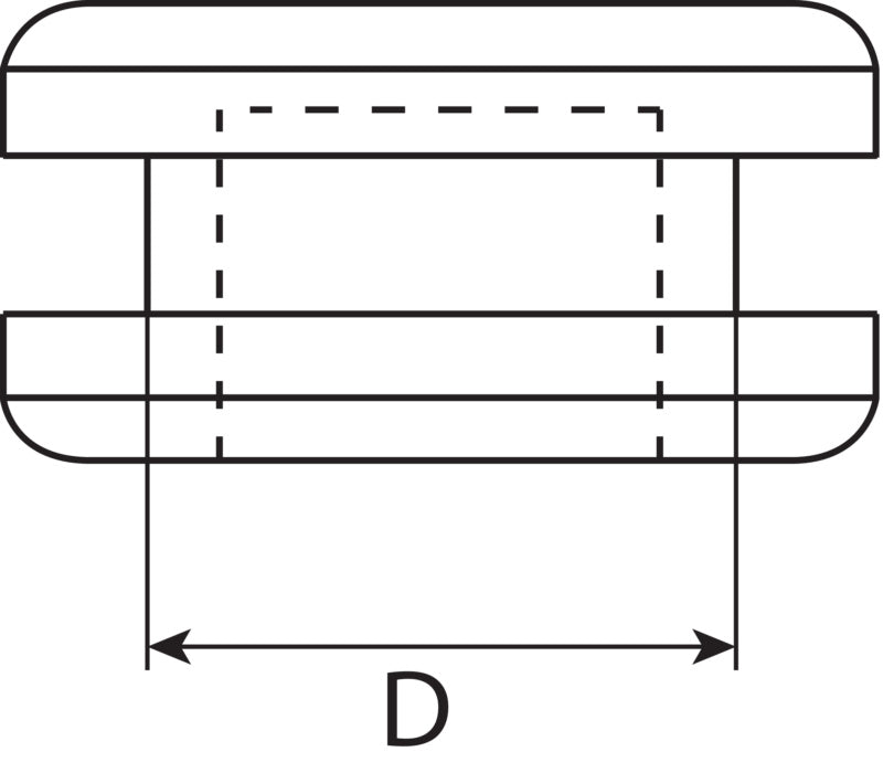 Cable grommet, double-sided