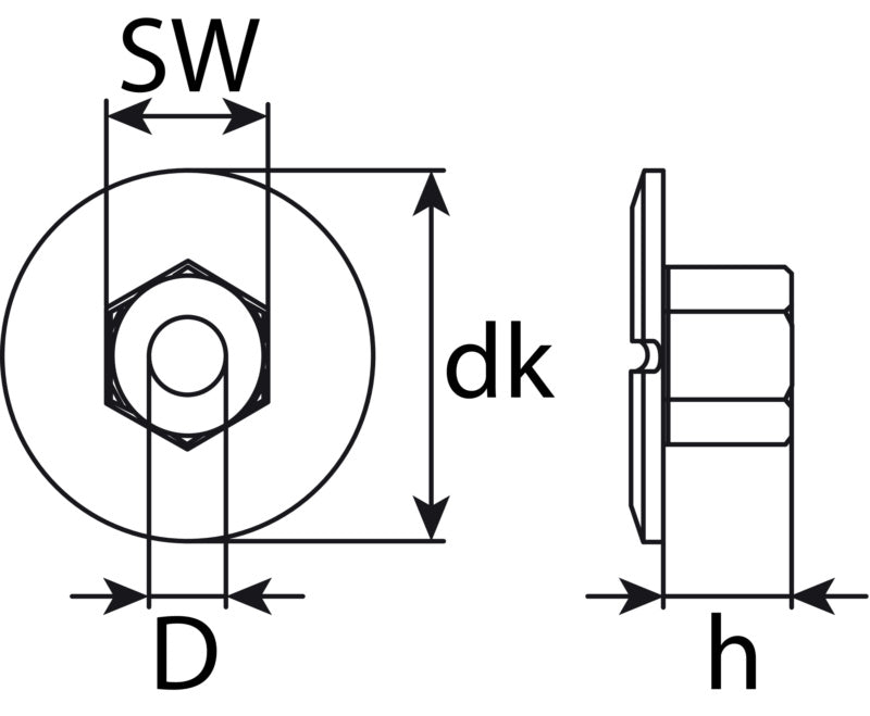 Plastic nut