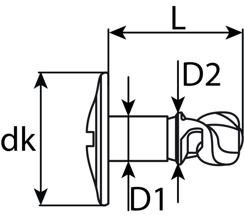 Clamping pin VAG