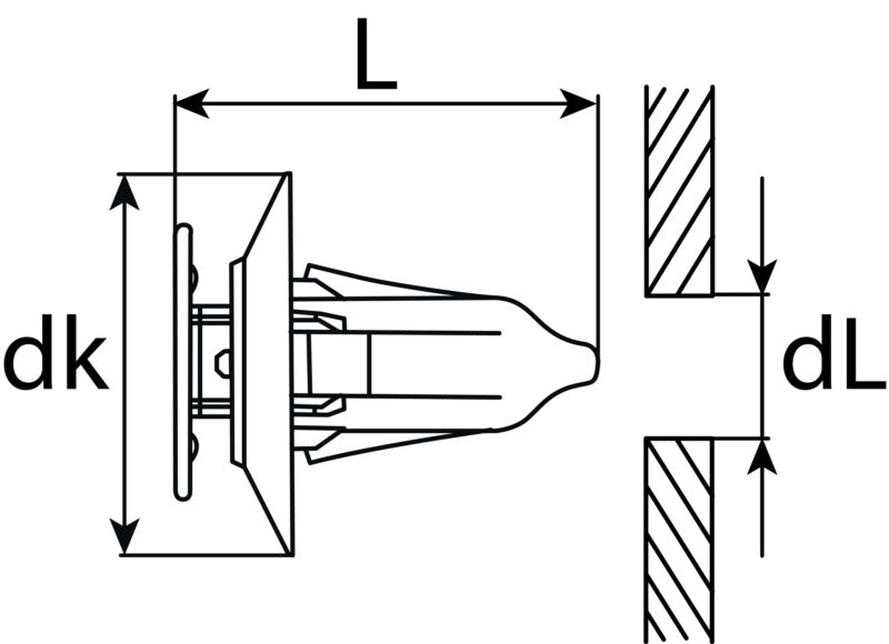 Clip pour revêtement intérieur Ford 1020732