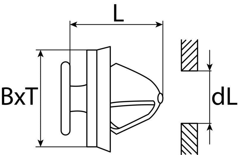 Clip pour revêtement intérieur PSA 856543