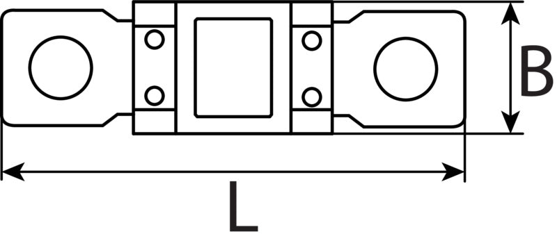Fusible à visser à courant élevé – midi OTO BF2