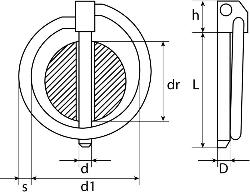 Zinc-plated linch pin