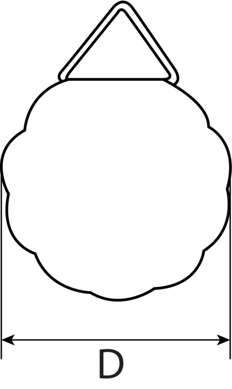 Picture folding eye for gluing