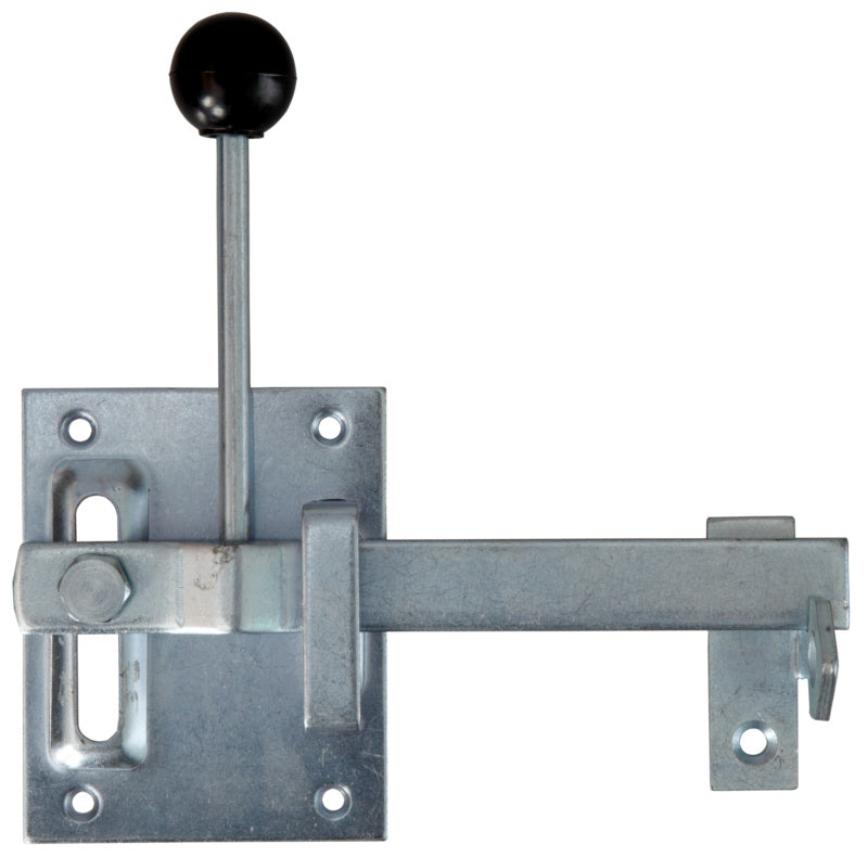 Loquet pour grille de jardin forme 1, acier zingué