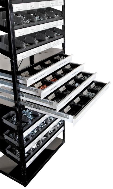Basic configuration DIN-parts, including Shelf black