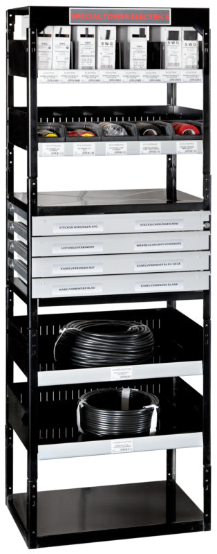 Basic configuration electrical incl. Shelf black
