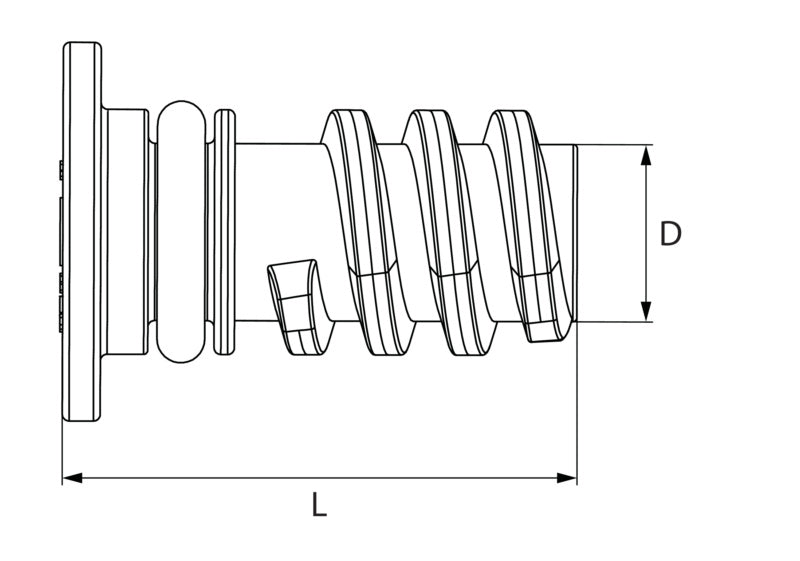 Bouchon de vidange 13,1 x 38, en polyamide - PA 6 GF35