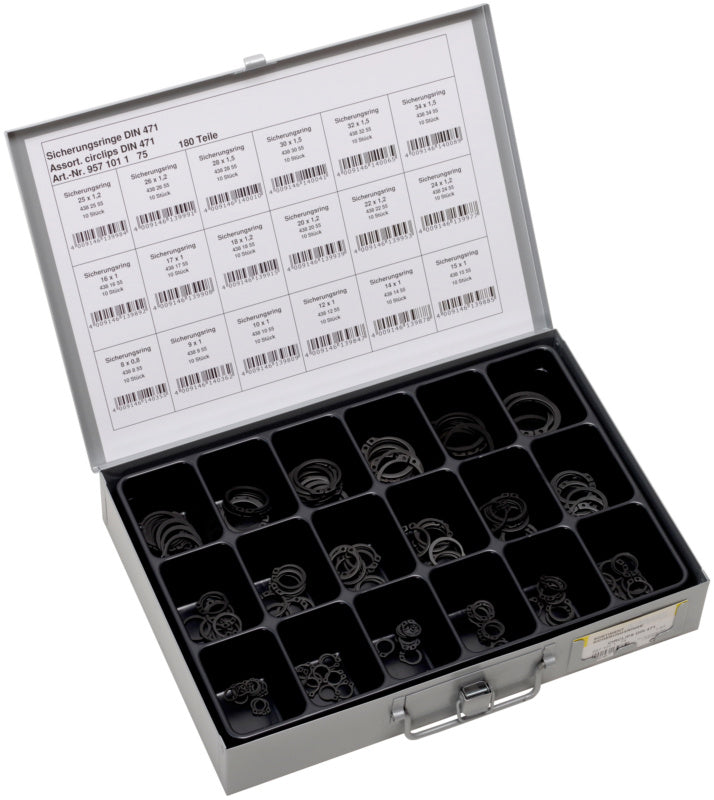 Assortiment, circlips DIN 471
