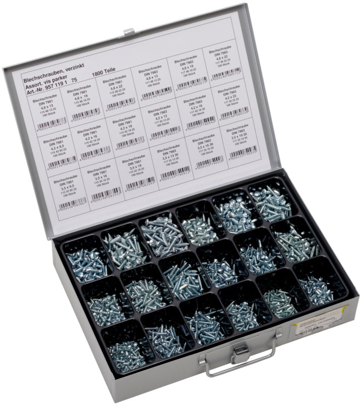 Blechschrauben DIN 7981 und DIN 7983 - Sortiment