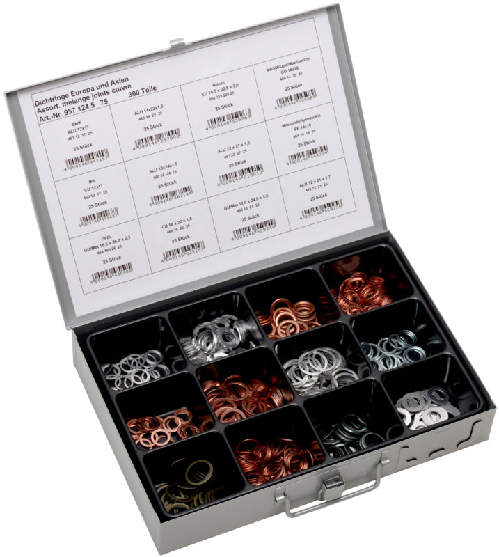 Assortment of sealing rings Europe & Asia