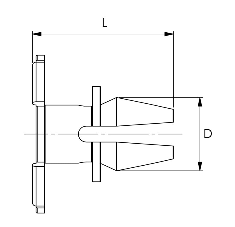 Corps rivet, BMW 51717066226