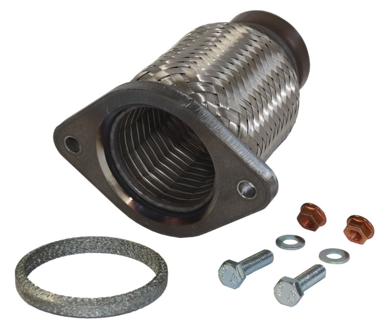 Catalytic converter repair pipe with flange for BMW